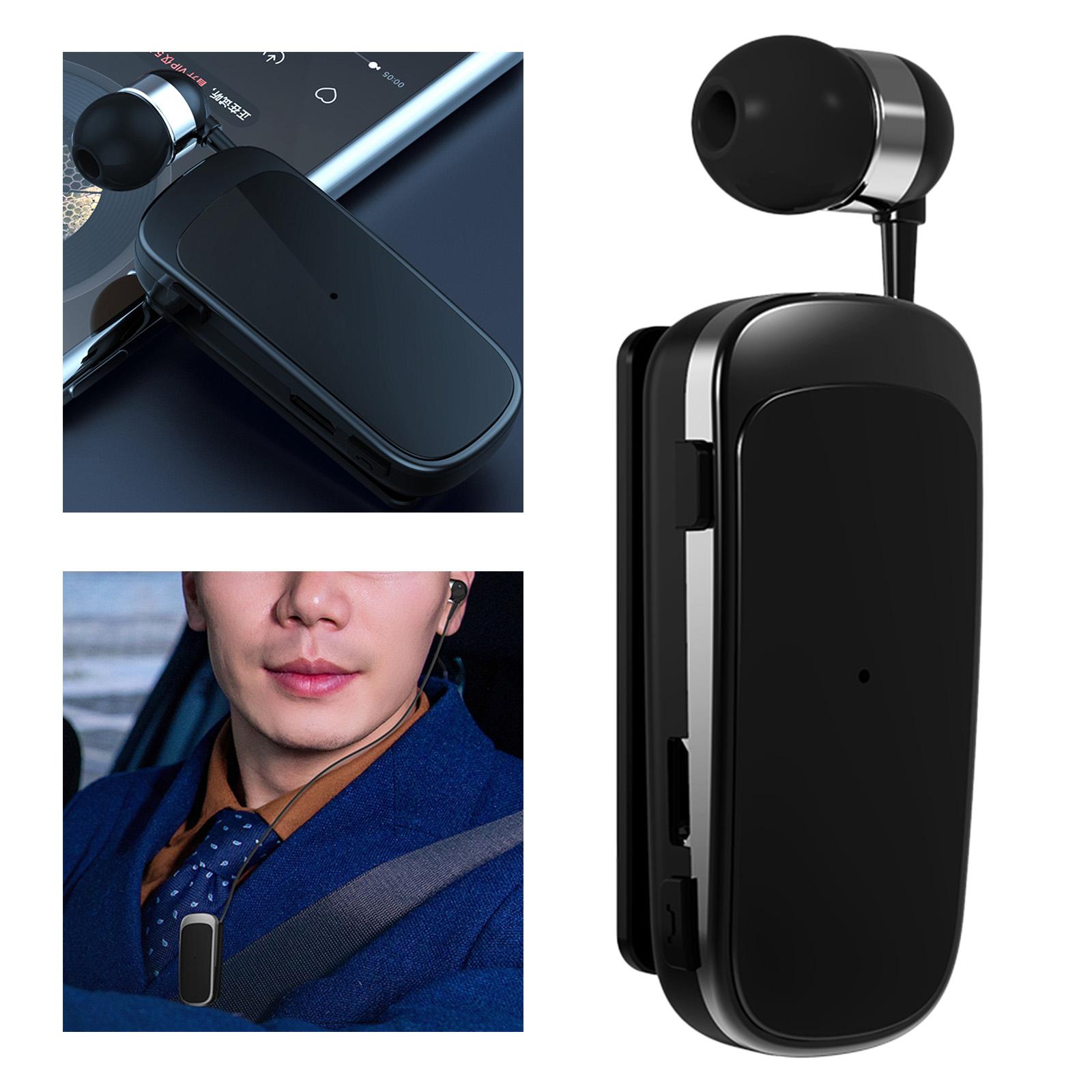 K52 Retractable Bluetooth Earphone Business Lavalier Earphone Sports Bluetooth Headset Call Vibration Bluetooth V4.0