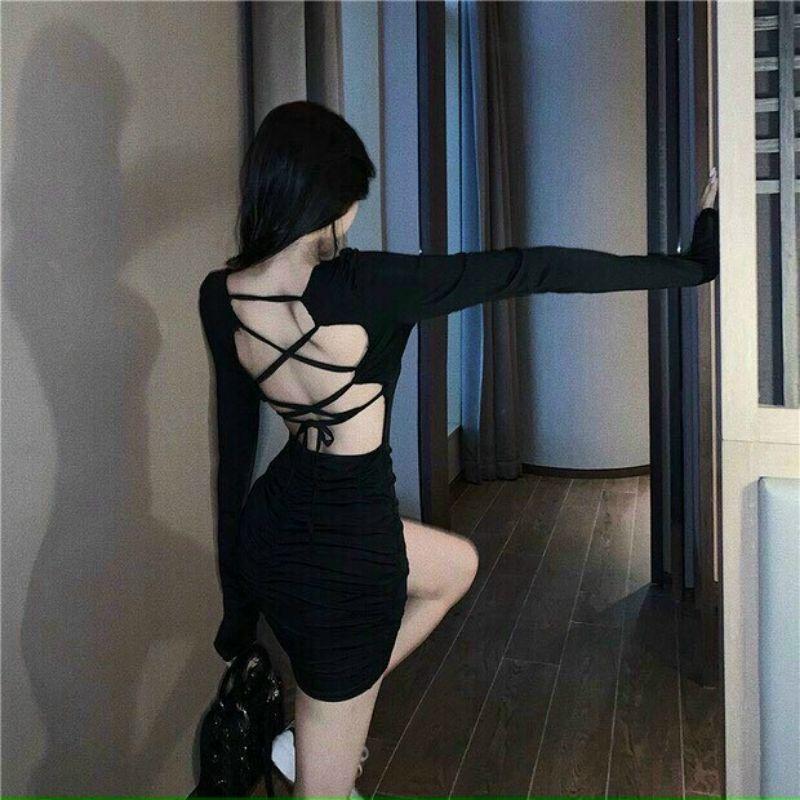ĐẦM BODY TAY DÀI ÔM SÁT KHOE DÁNG QUYẾN RŨ