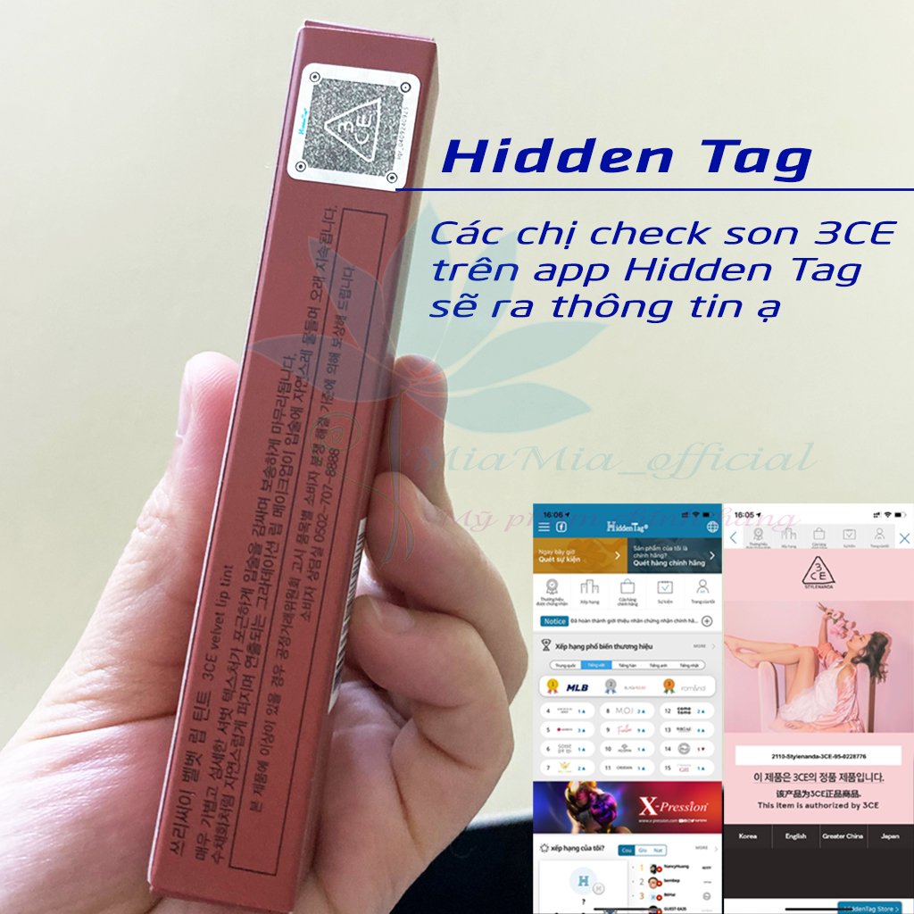 Son Kem Lì 3CE Blur Water Tint Spot Player - Màu Đỏ Hồng 4.6g Mềm Mịn Lâu Trôi