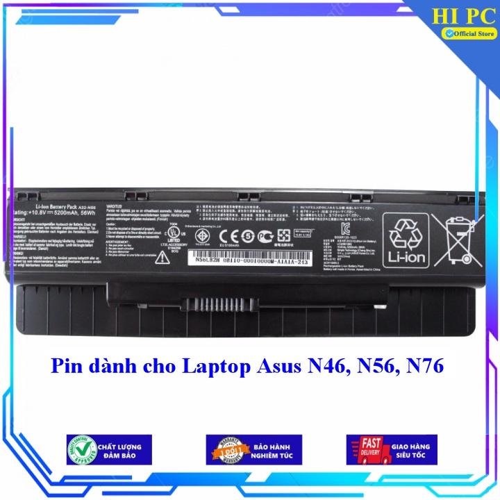 Pin dành cho Laptop Asus N46 N56 N76 - Hàng Nhập Khẩu