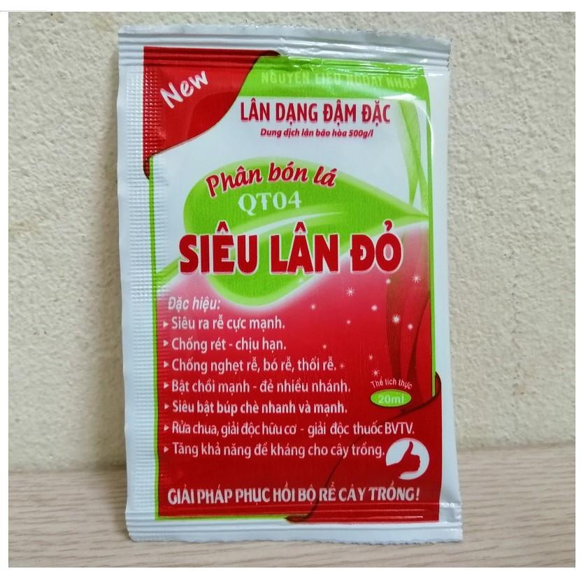 02 Gói Phân Bón Siêu Lân Đỏ cho lan, cây cảnh