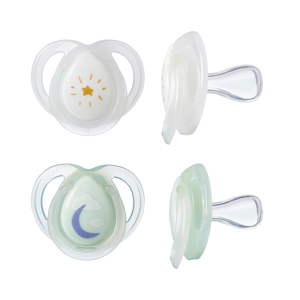 Ty Ngậm Dạ Quang Cho Bé Tommee Tippee 0-6 Tháng - Night Time – Trăng Xanh