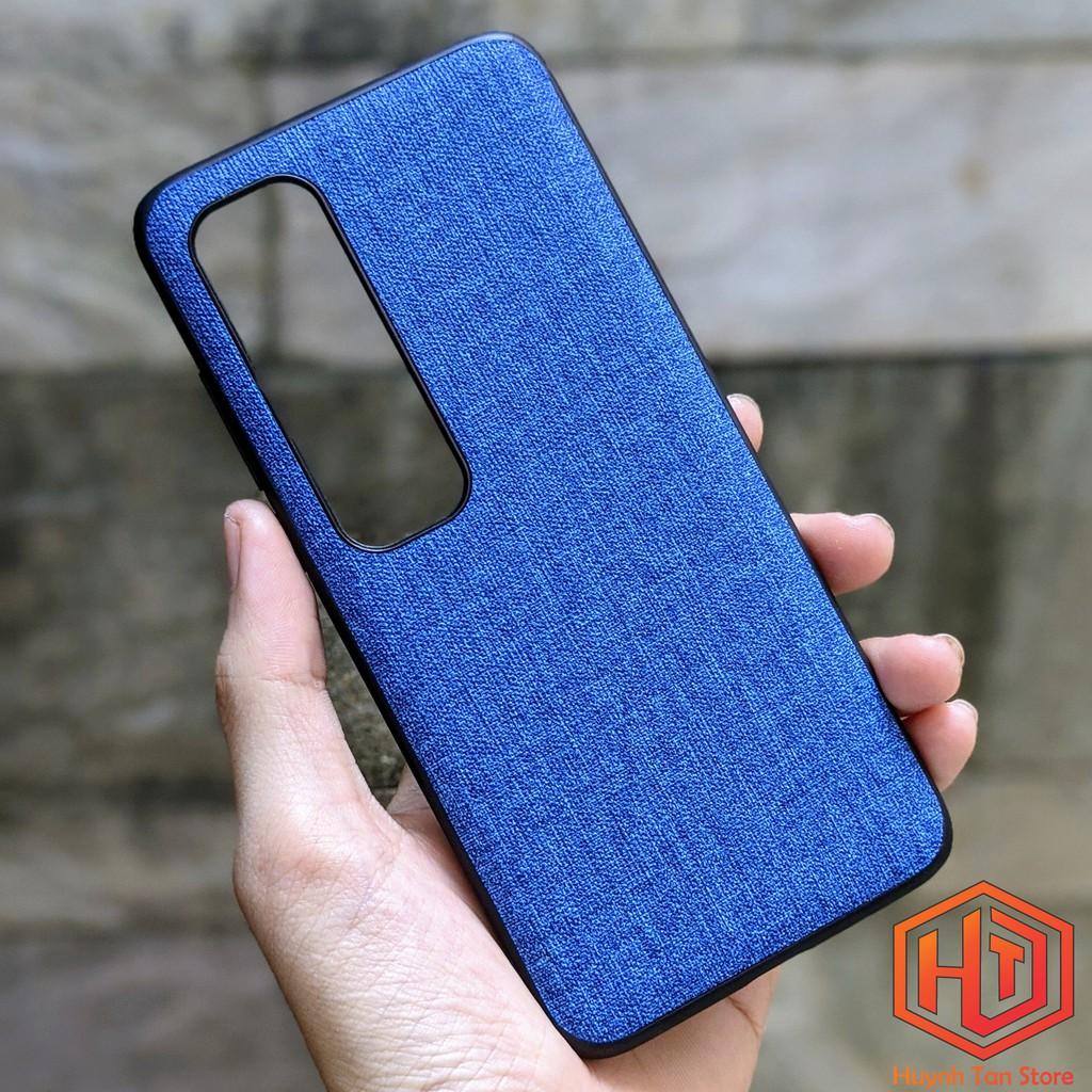 Ốp lưng Mi 10 Ultra vân vải Jean chống bám vân tay cực tốt