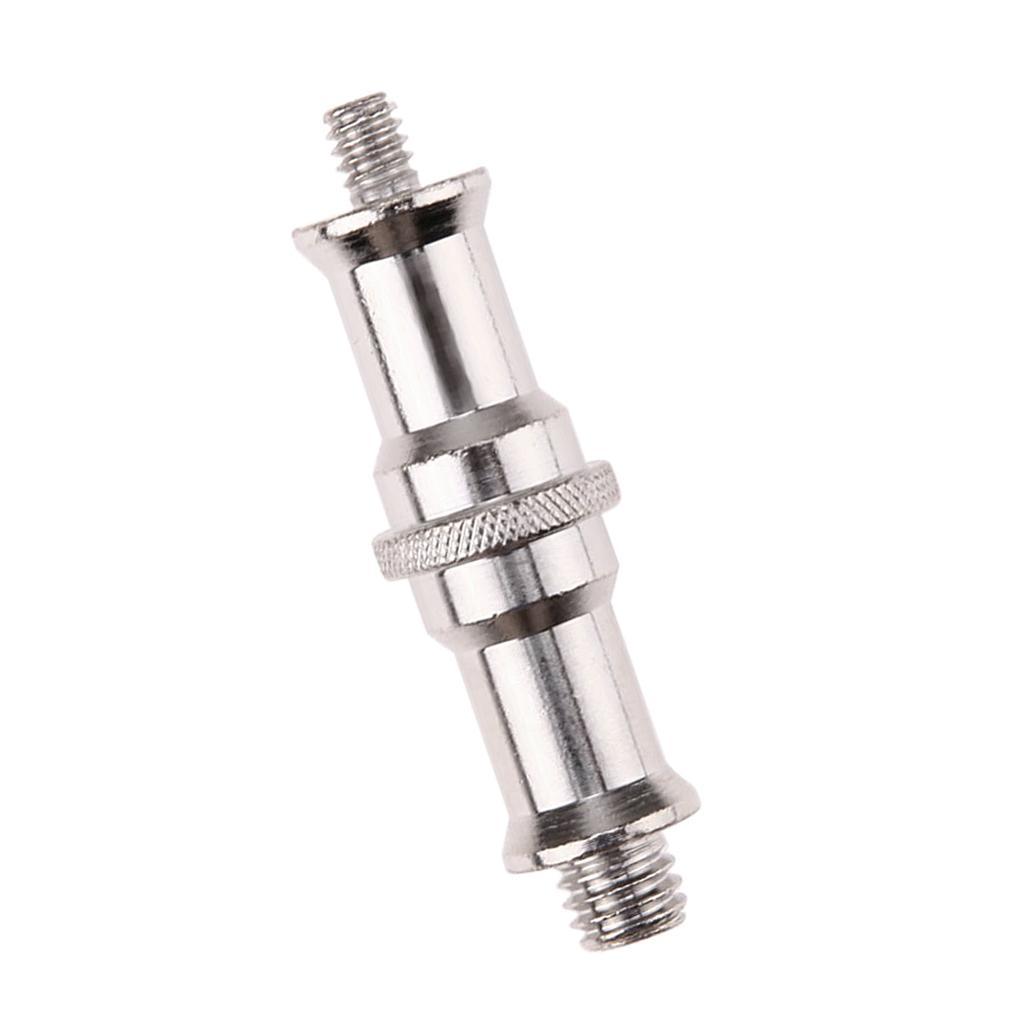 12x Double End Stud 1/4-Inch And 3/8-Inch Adapter Spigot Threaded Screw Connector for Flash Light Stand