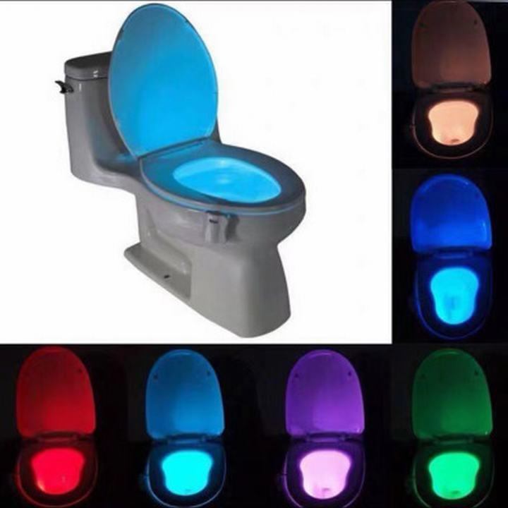 Đèn LED Cảm Ứng Tự Động 8 Chế Độ Màu Dành Cho Toilet