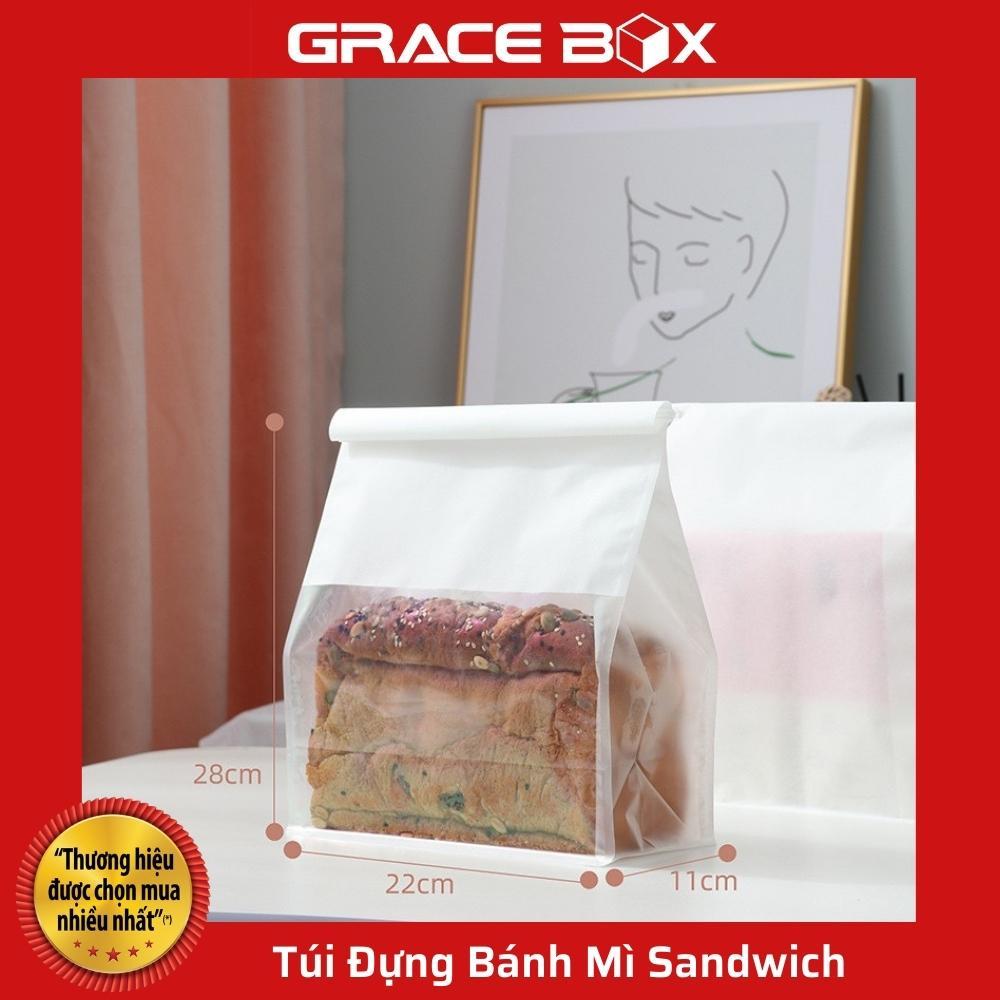 Xấp 10 Túi Đựng Bánh Mì Sandwich, Bánh Ngọt Loại Trơn - Hàng Nhập Khẩu