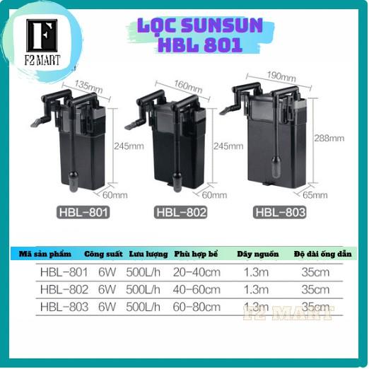 Lọc Treo SunSun HBL 801 lọc bể 30-40cm