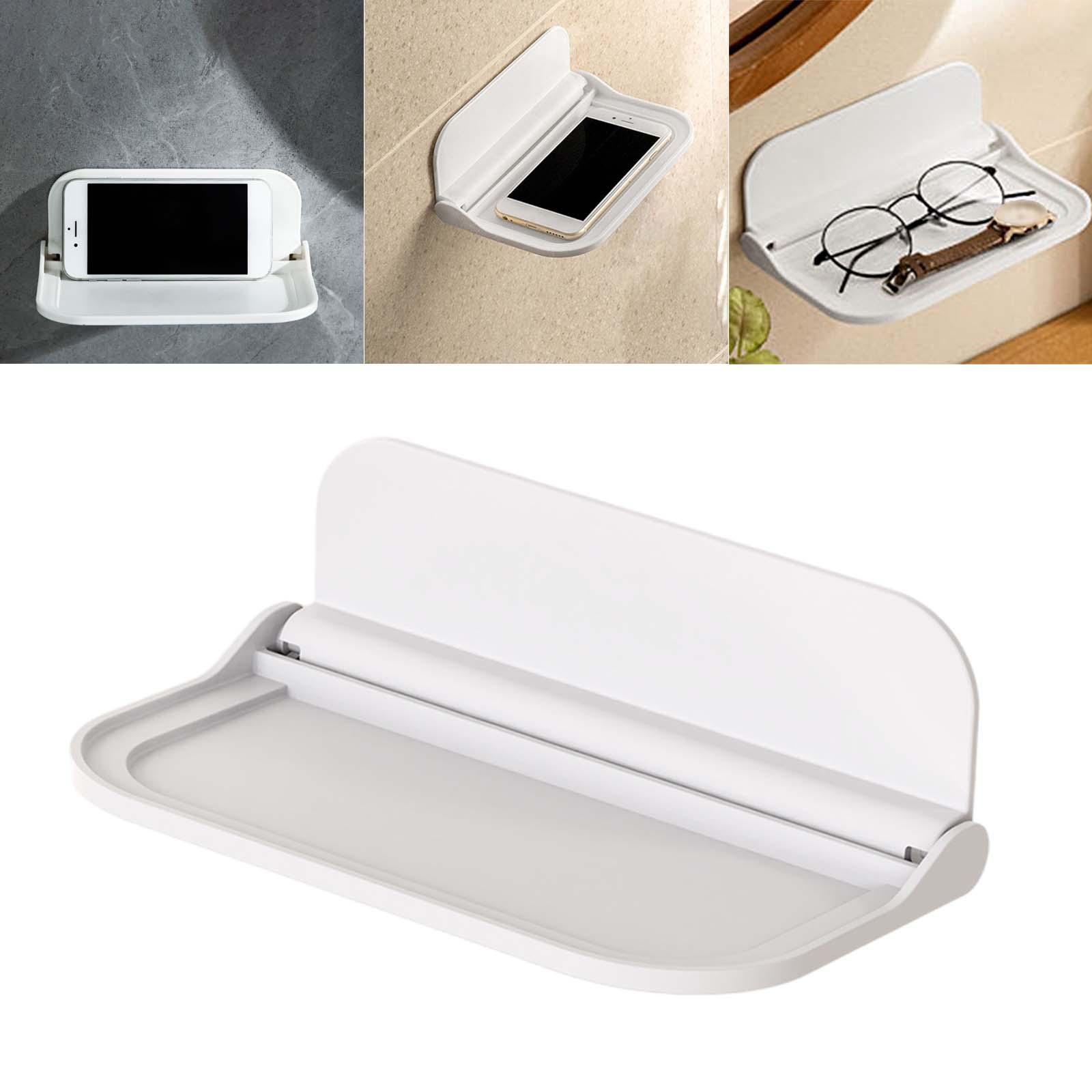 Bathroom Rack Shelf No Drilling Adhesive Shower Basket Shelf for Hotel Home