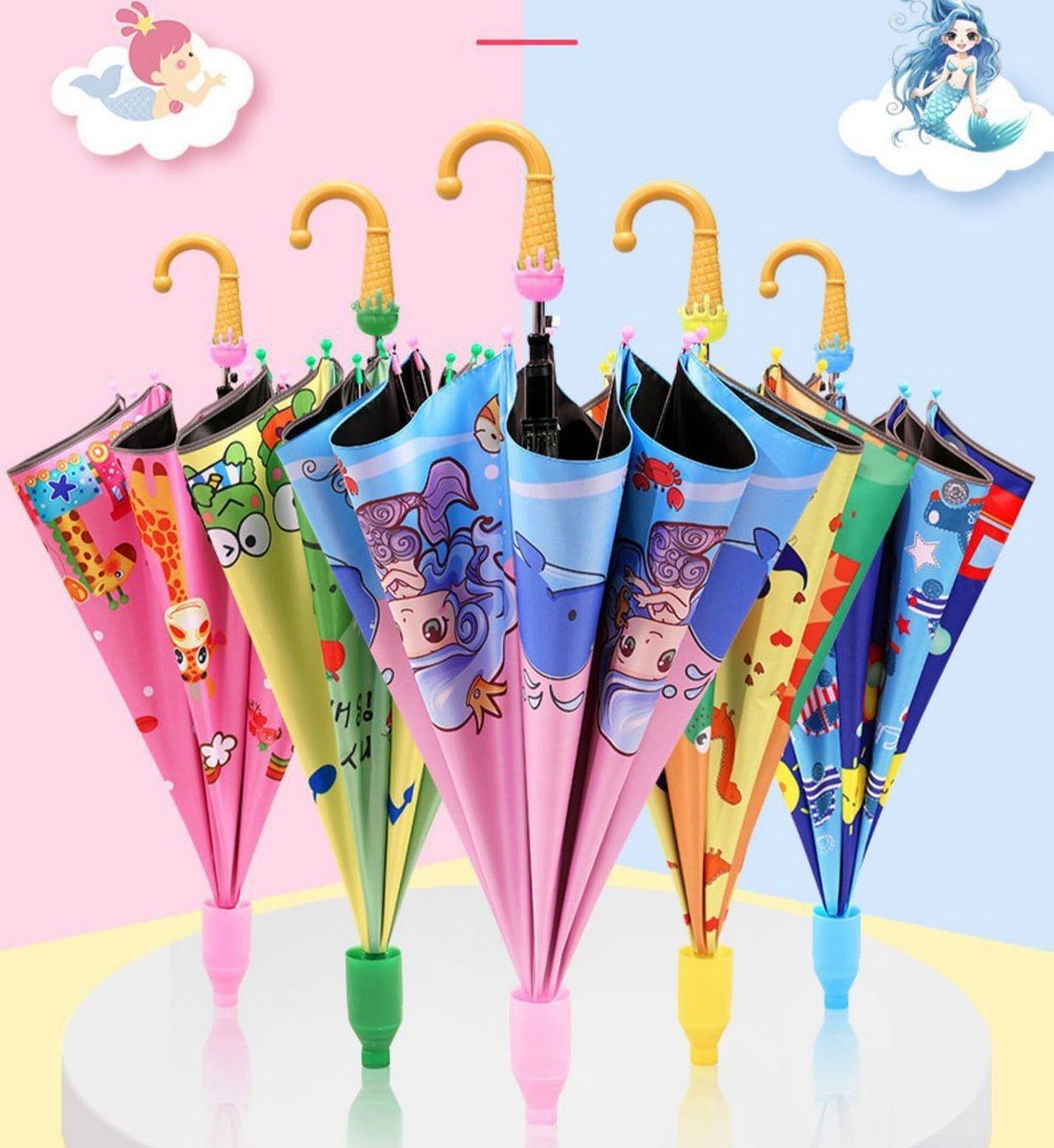 Cây Dù Che Mưa Cho Bé Nhiều Hình Đáng Yêu Thời Trang