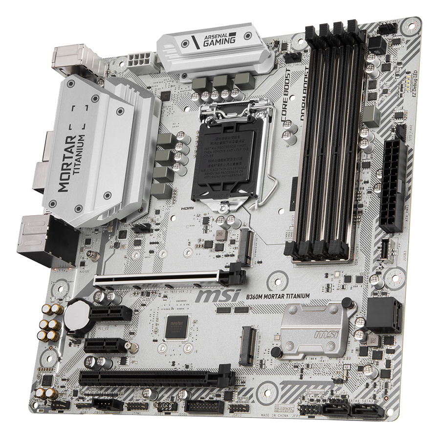 Bo Mạch Chủ Mainboard MSI B360M MORTAR TITANIUM Socket 1151 - Hàng Chính Hãng