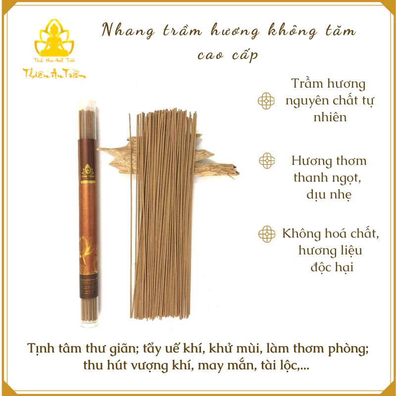 Nhang trầm hương không tăm cao cấp, nhang trầm hương tịnh tâm thư giãn, thưởng trà, thiền định, yoga