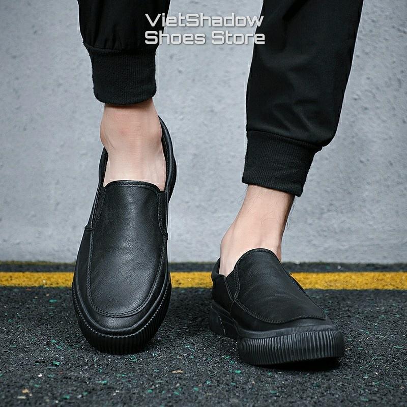 Giày lười nam slip on thương hiệu BAODA - Chất liệu da PU đế cao su 3 màu tuyệt đẹp - Mã SP 21318