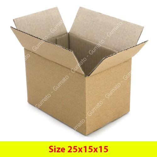 Hộp giấy, thùng carton size 25x20x15 giấy carton gói hàng Everest