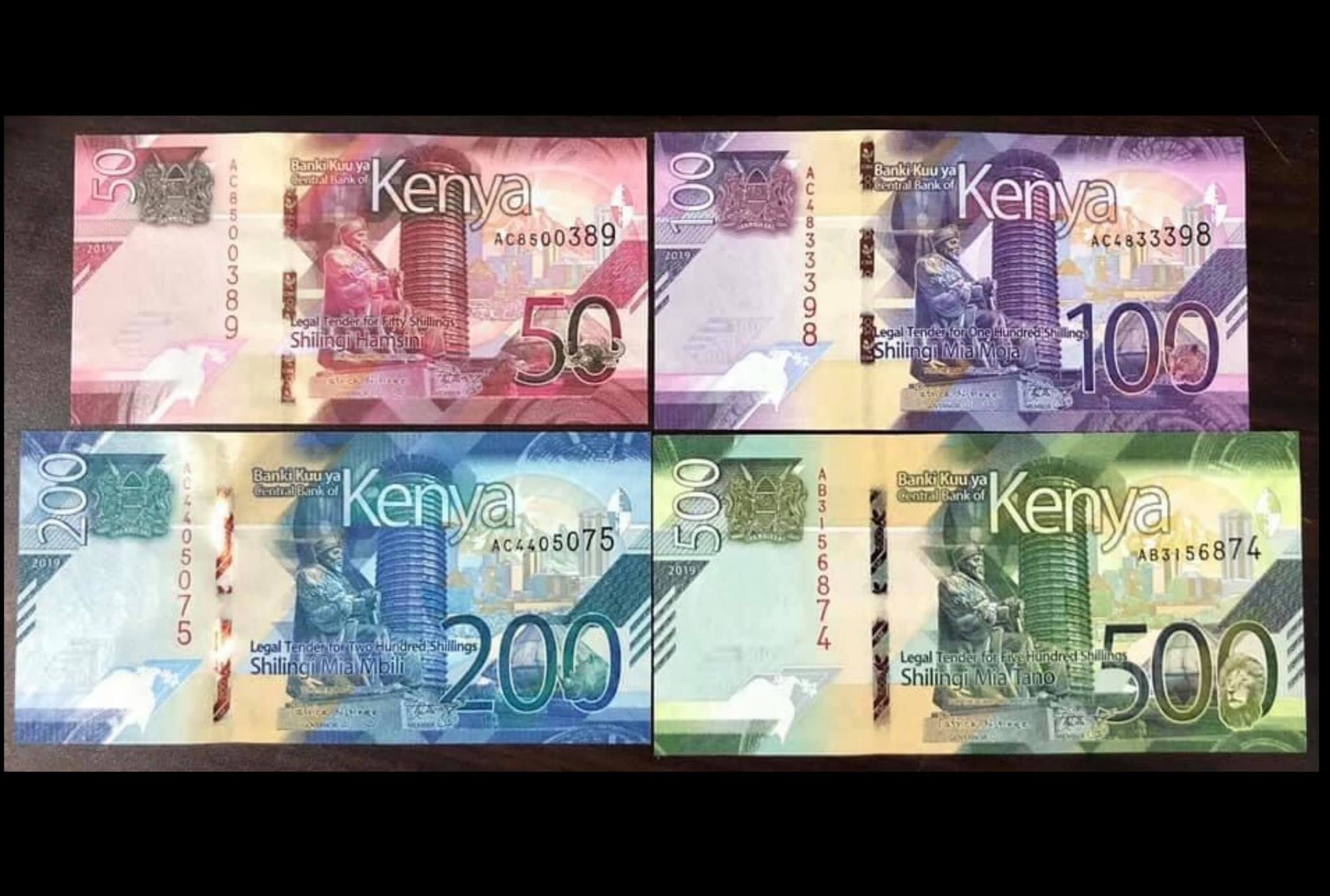 Bộ tiền cổ của Kenya 4 tờ