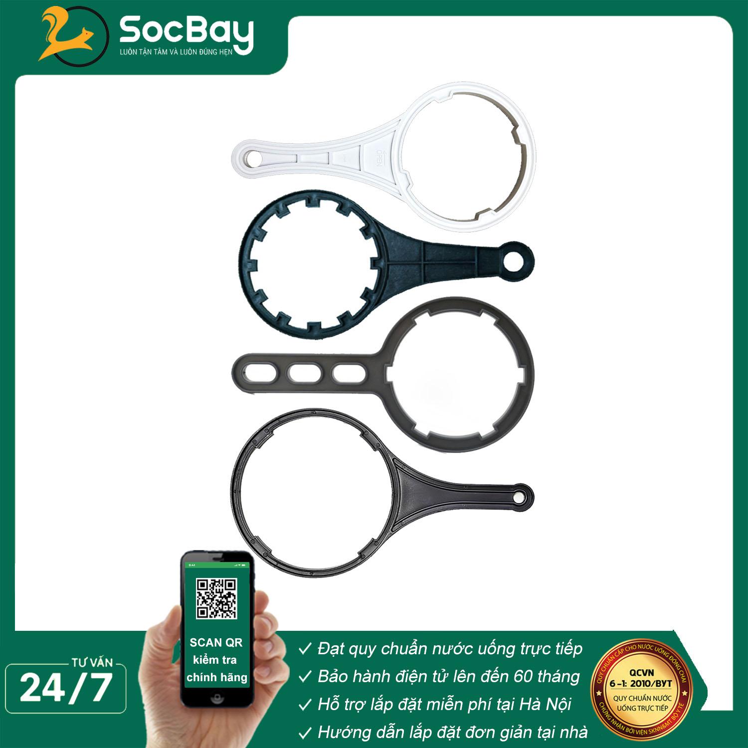 Tay mở cốc lọc 123, Tay vặn cốc lọc 10in, 20in, Tay mở vỏ màng RO - Hàng Chính Hãng