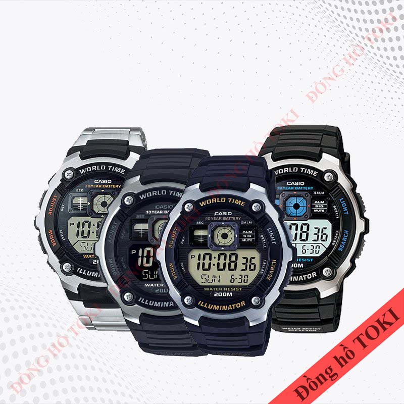 Pin thay cho đồng hồ đeo tay casio AE-2000W, AE-2000WD dây kim loại