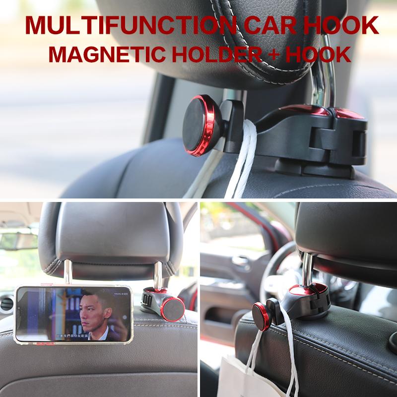Móc Treo Đồ Gắn Ghế Xe Ô Tô Xoay 360 Độ Tiện Dụng