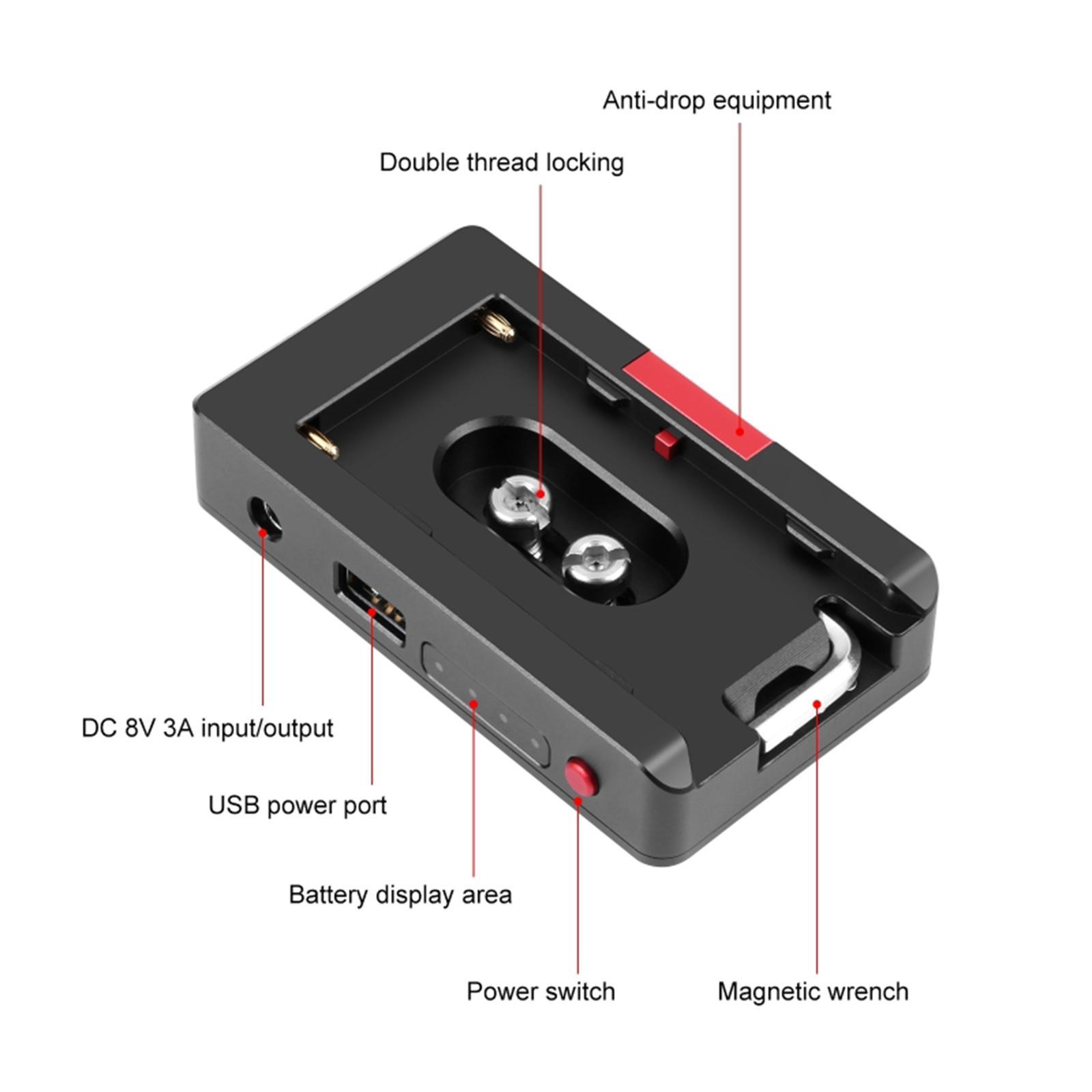 Battery Powering Adapter with 4 Indicator Lights charger for F550