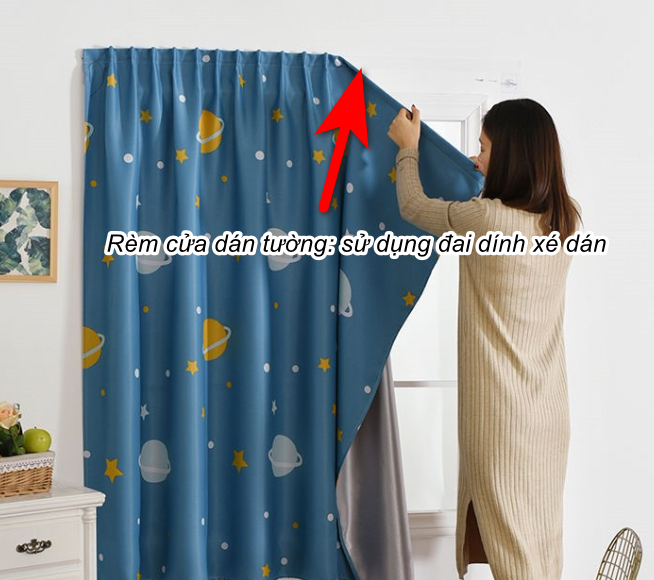 Rèm Vải Khoen Lỗ, Khoen Ri Đô, Rèm Dán 4 CHÚ MÈO Vải Dày Khả Năng Chống Nắng Cao