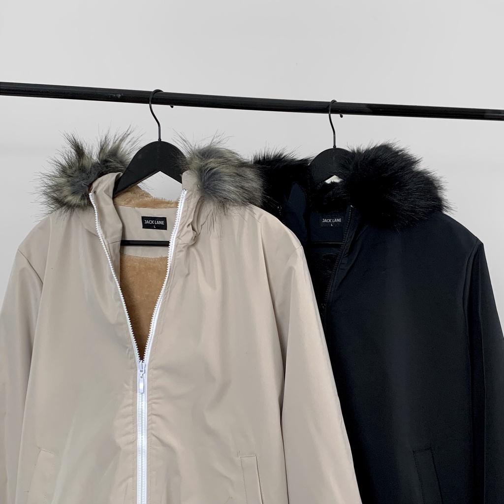 Áo khoác lót lông Fur Jacket, Áo Khoác KaKi Nam Nữ Unisex Trẻ Trung JACK LANE