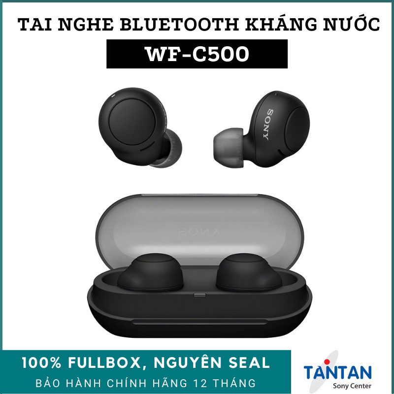 Tai Nghe In-ear BLUETOOTH Sony WF-C500 | DSEE - 360 Reality Audio - Pin:20H - Sạc nhanh - Fast Pair - Kháng nước IPX4 | Hàng Chính Hãng