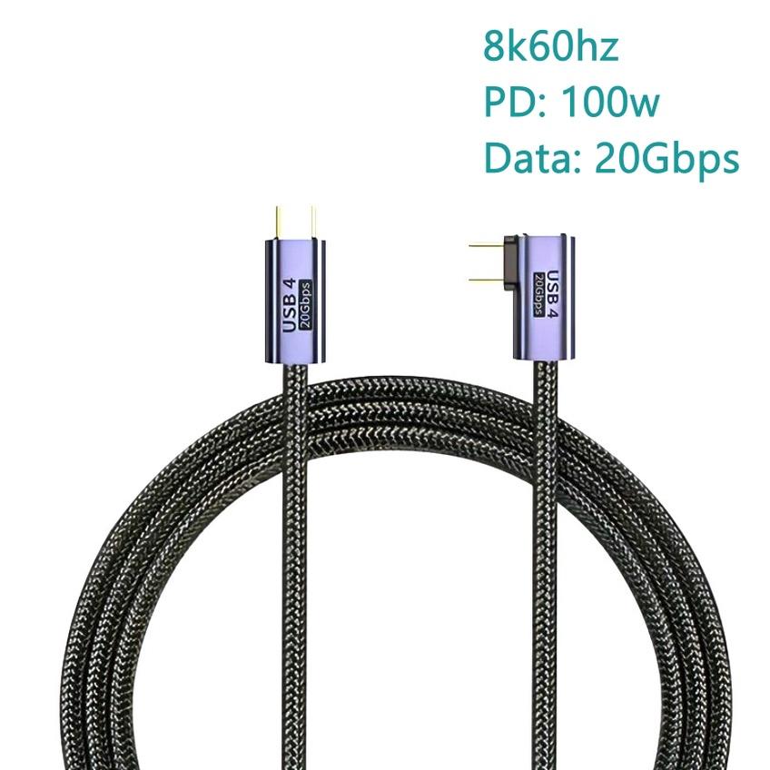 Cáp usb type-c usb4, hỗ trợ 8k60hz, PD 100w, 20Gbps - Hồ Phạm