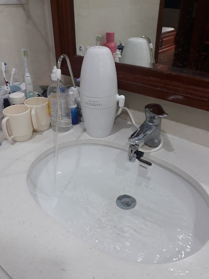 Bộ lọc đầu vòi Aquaphor MODERN Trắng - Hàng Chính Hãng