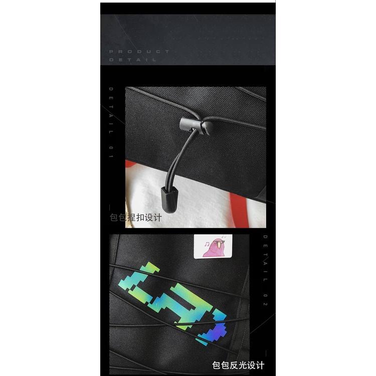 Balo LAPTOP 17INCH huy chương ruy băng Hottrent mosh mới có phản quang Shalla k1991