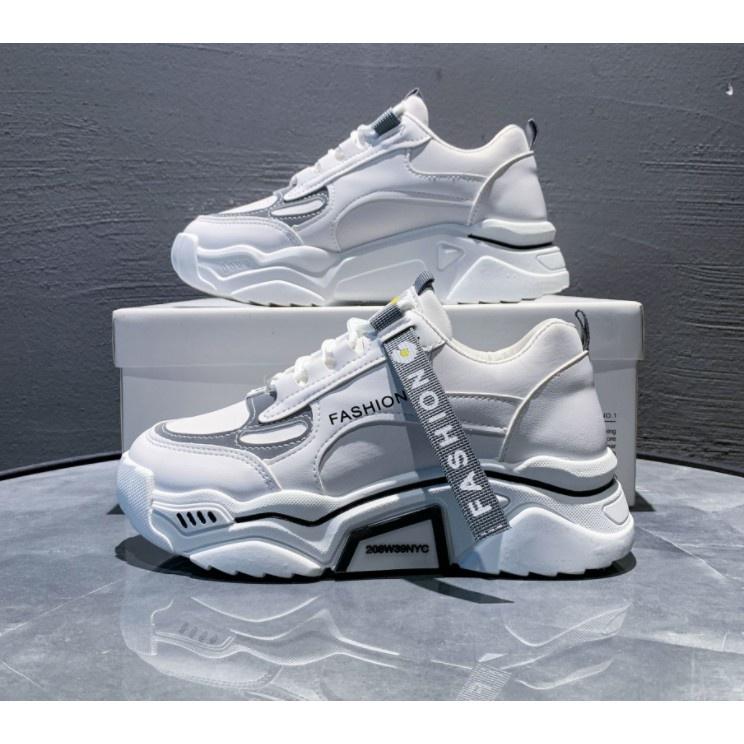 Giày sneaker nữ (trắng xám) 000033