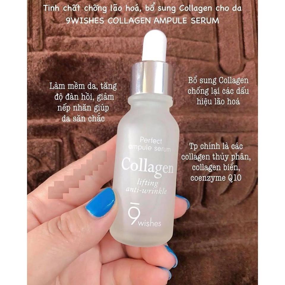 Tinh Chất Dưỡng Da, Chống Lão Hóa 9 Wishes Ultimate Collagen Ampule Serum 25ml