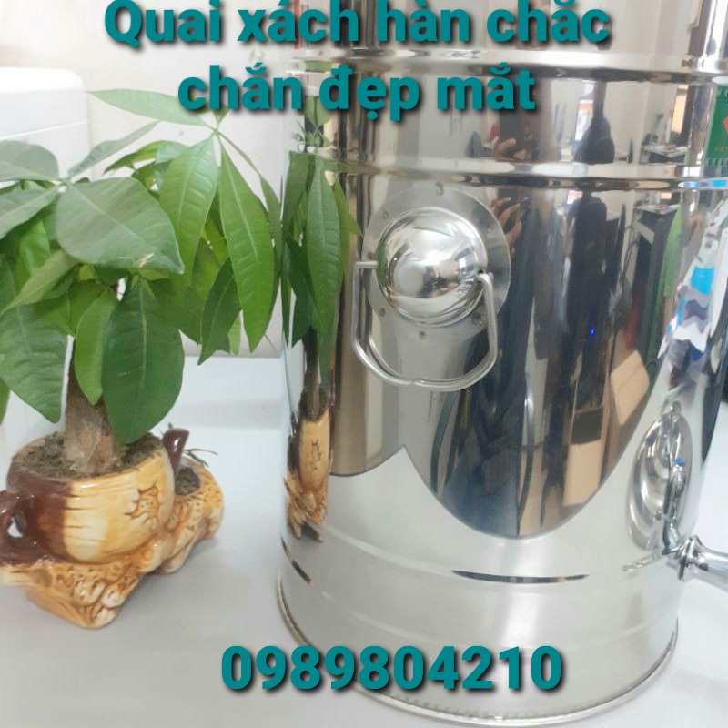 Bình nước inox 20 lit có vòi SUS 304,Bình đựng nước inox có vòi,bình nước inox