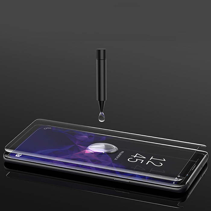 Tấm kính cường lực trong suốt full keo UV dành cho LG V40