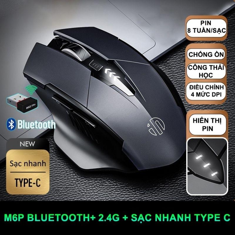 Chuột gaming không dây sạc pin TEKKIN INPHIC PM6 cho game thủ - hàng nhập khẩu