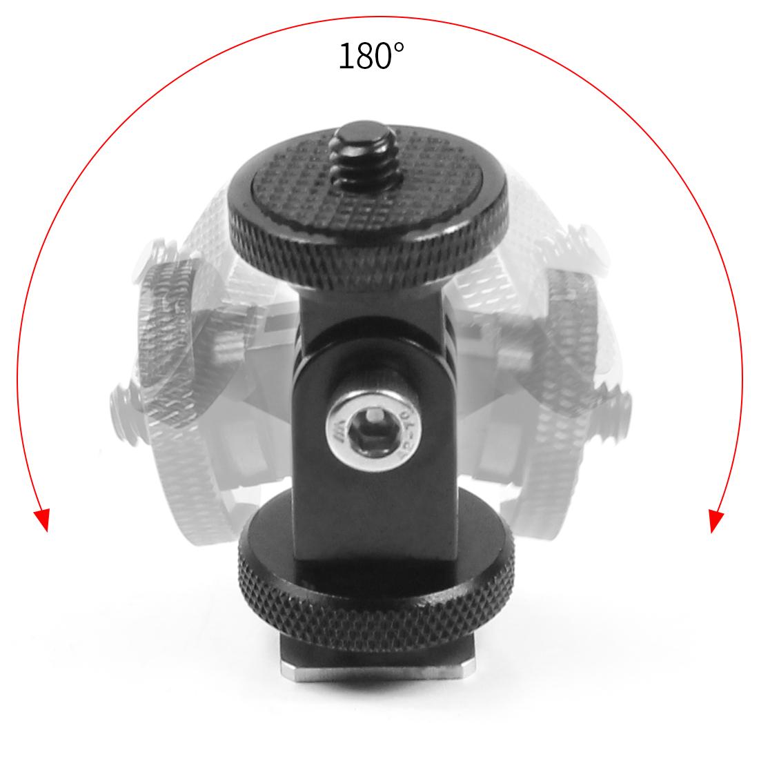 Giày Lạnh Xoay 360 Độ 1/4 "Gắn Chân Máy Camera Hành Động Bộ Chuyển Đổi Cho Giá Đỡ Đèn Màn Hình Cho GoPro 10 9 8 5 Cho DJI Action 2