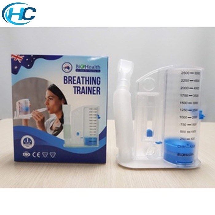 Dụng Cụ Tập Thở Biohealth (Úc) - Dùng để luyện tập độ sâu của hơi thở.