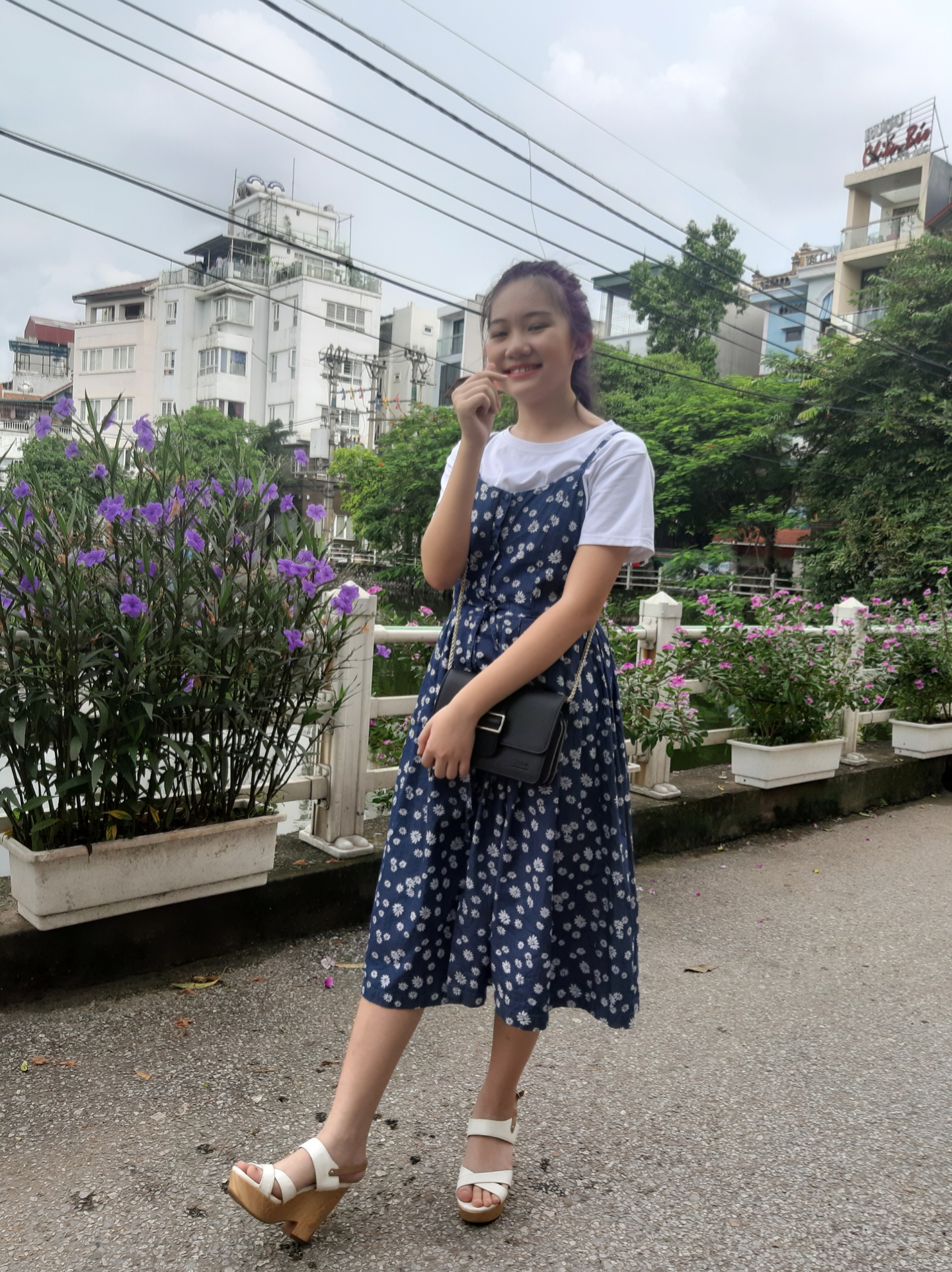 Túi xách nhỏ 2 ngăn khóa kéo CL-047BLK