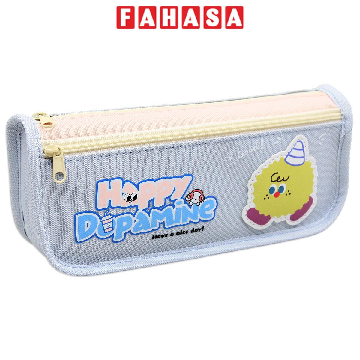 Bóp Vải Happy Dopamine - Shunde - Màu Xanh Nhạt