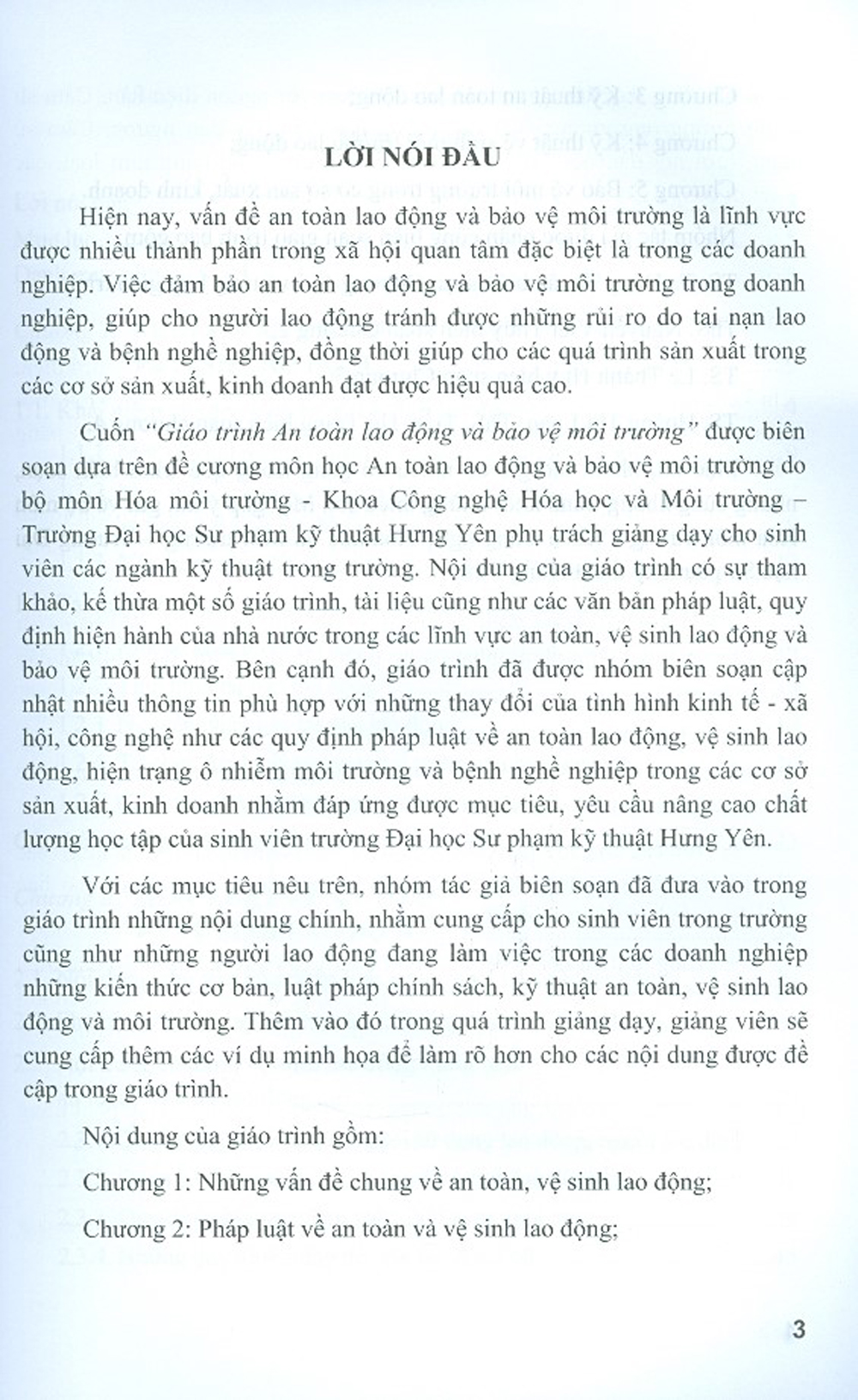 Giáo Trình An Toàn Lao Động Và Bảo Vệ Môi Trường