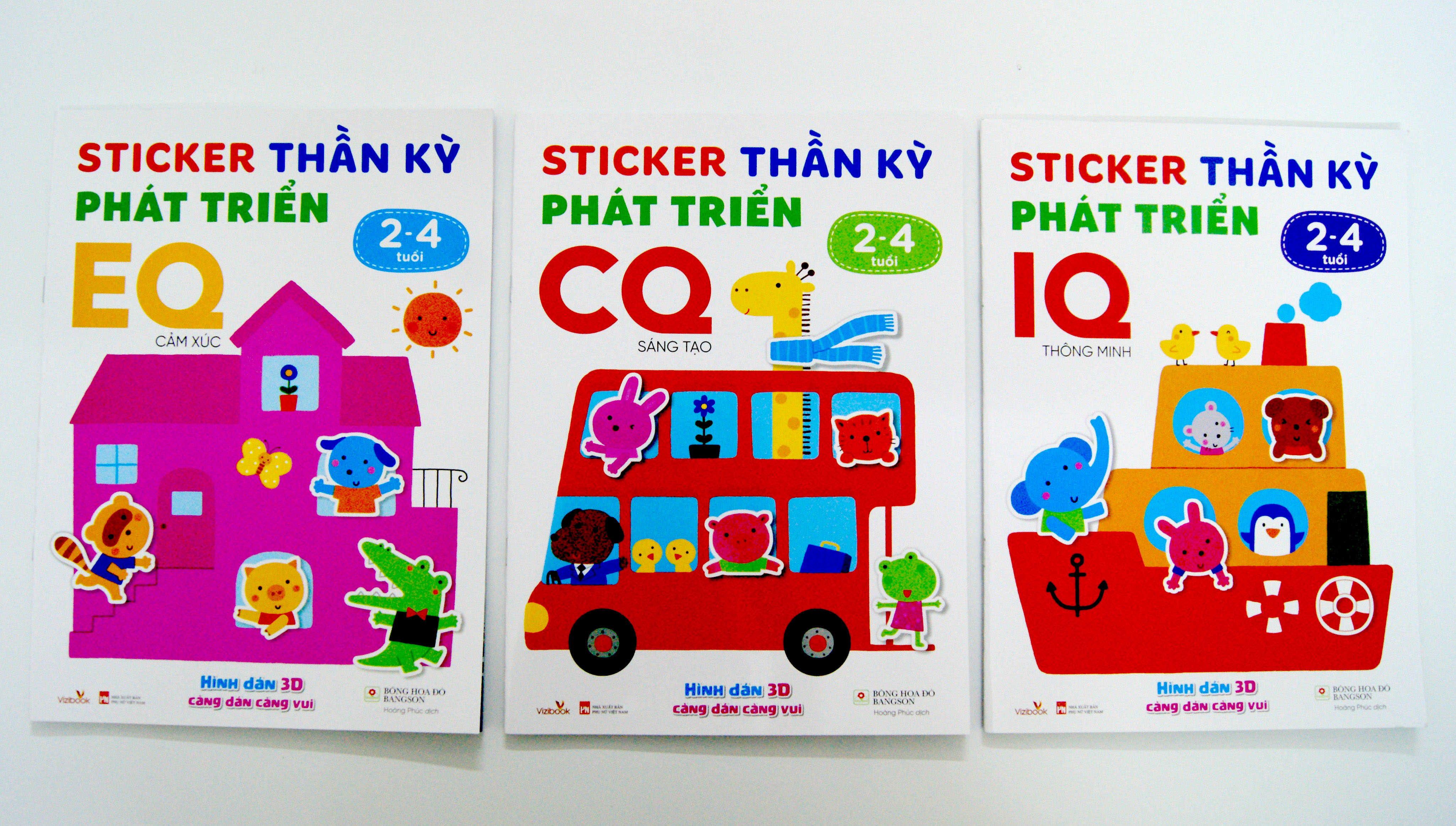 STICKER THẦN KỲ PHÁT TRIỂN (2-4 TUỔI) - COMBO 3 CUỐN