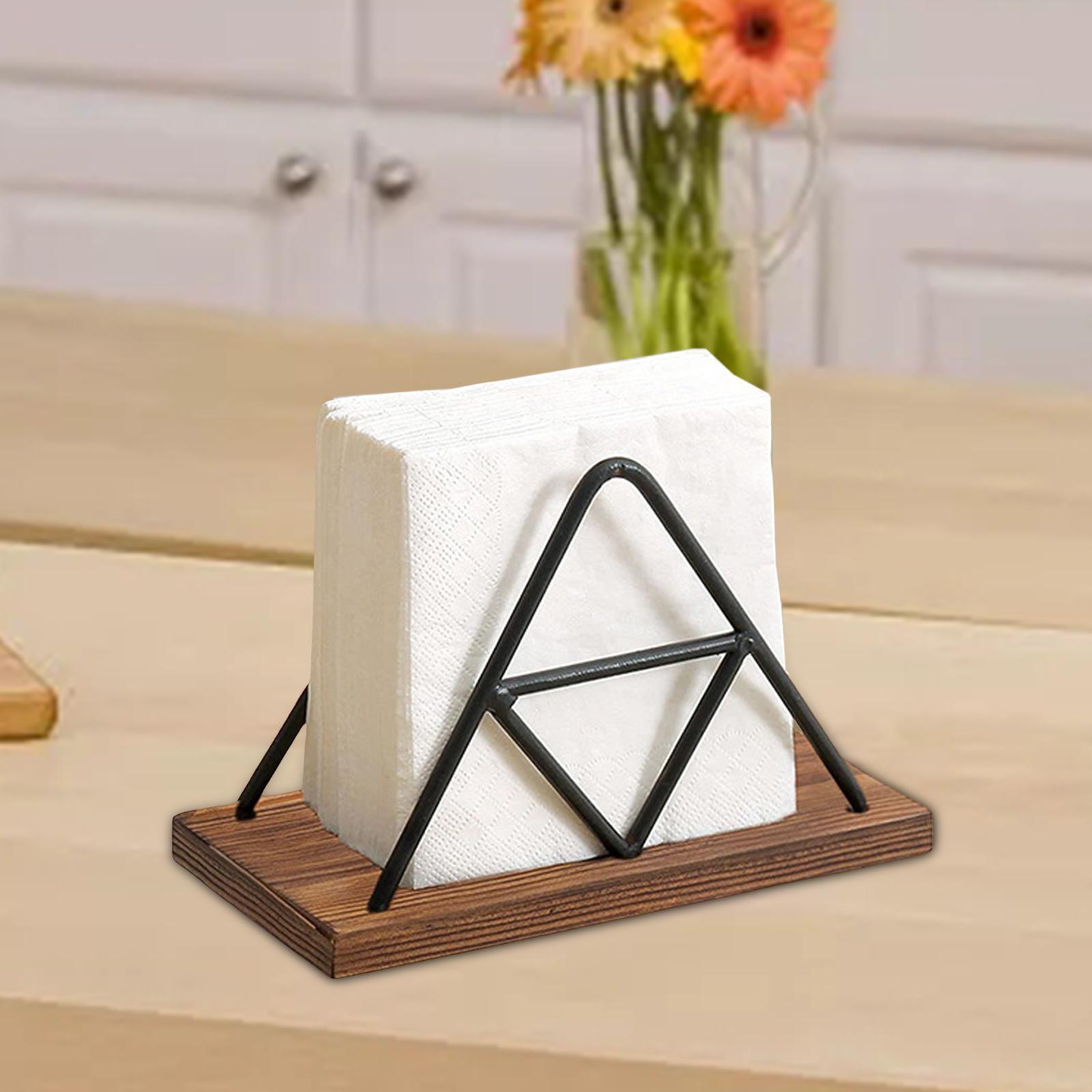 Tabletop Paper Napkin Holder Stand Organizer,Freestanding Tissue Dispenser,Paper Napkin Holder for Picnic Table Party Kitchen Countertops
