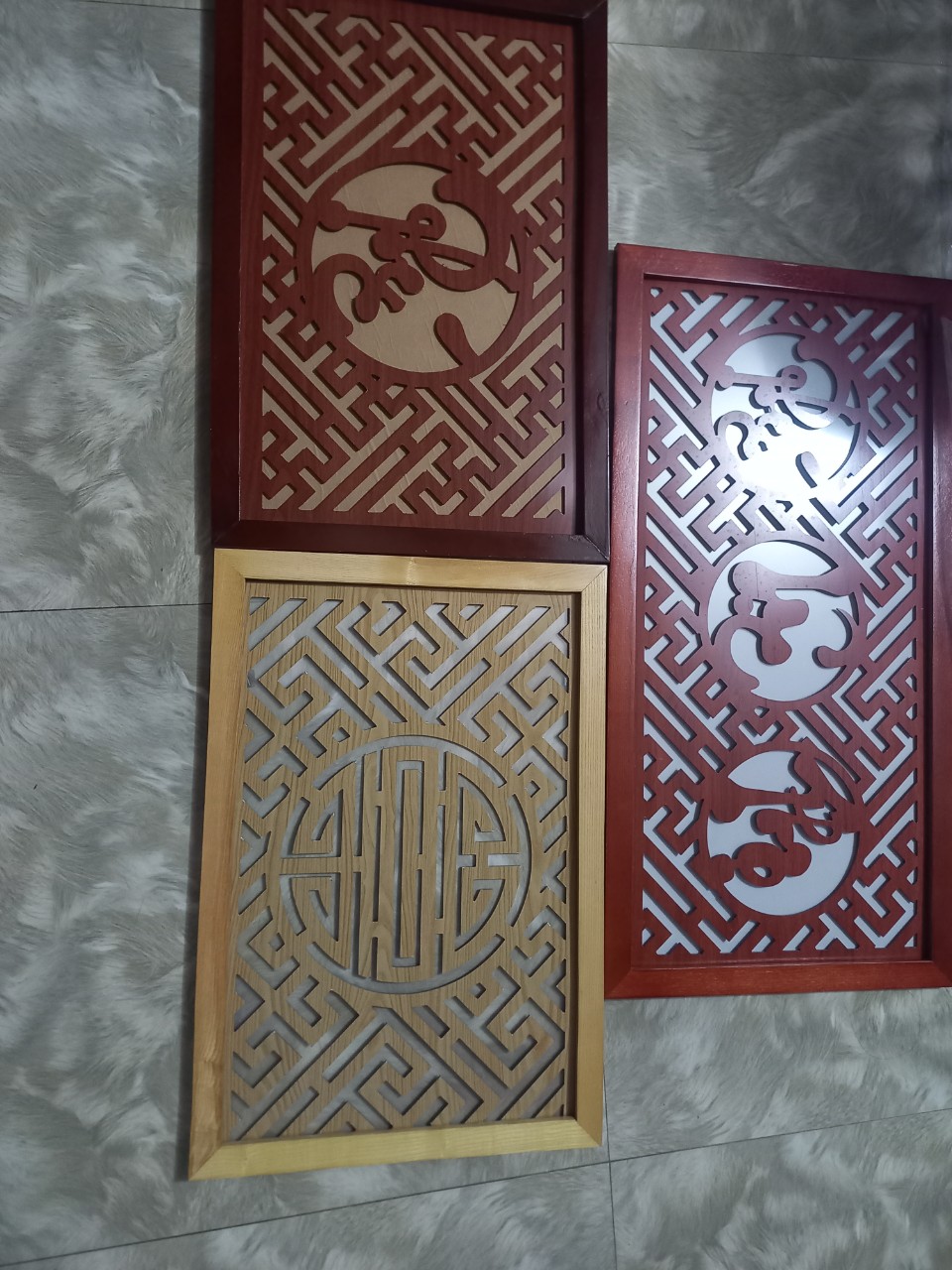 Tấm (Chắn khói) chống ám khói bàn thờ gia tiên, bàn thờ treo tường kiểu dáng đẹp