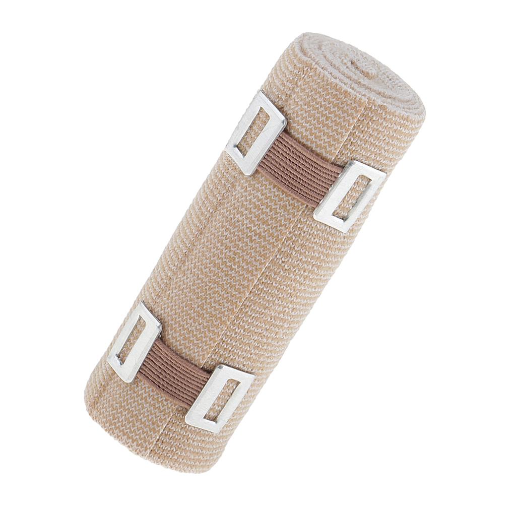 4 /6 inch Elastic Bandage with 2 Clips Compression Wrap