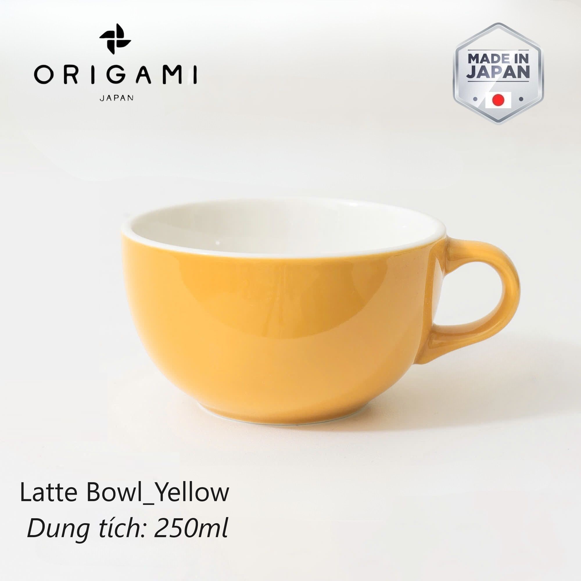 New 2024 Ly sứ Origami Latte Bowl 250ml uống trà cà phê