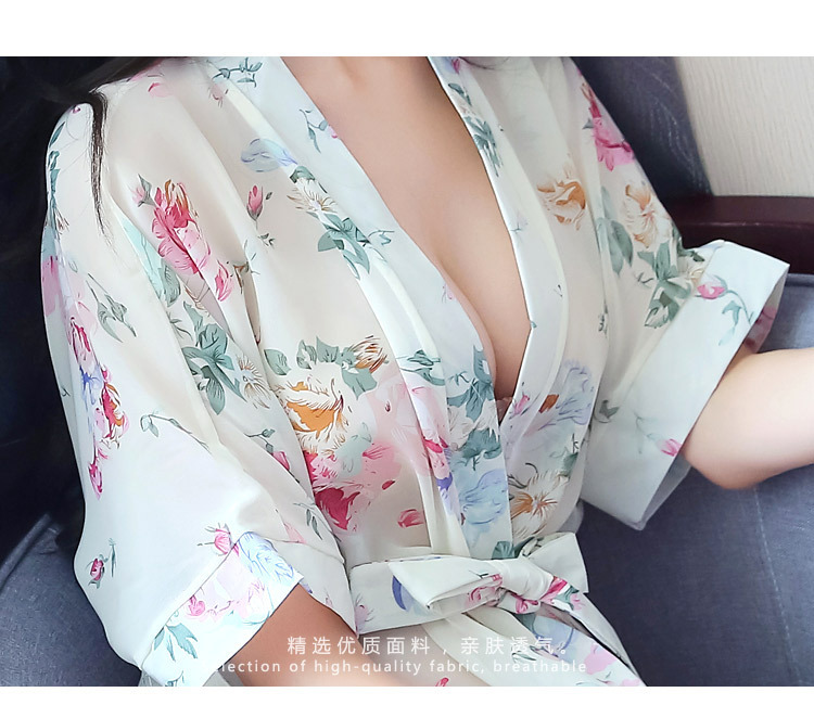 Cosplay kimono xuyên thấu - tặng kèm quần lót - vải không nhăn giữ form tốt