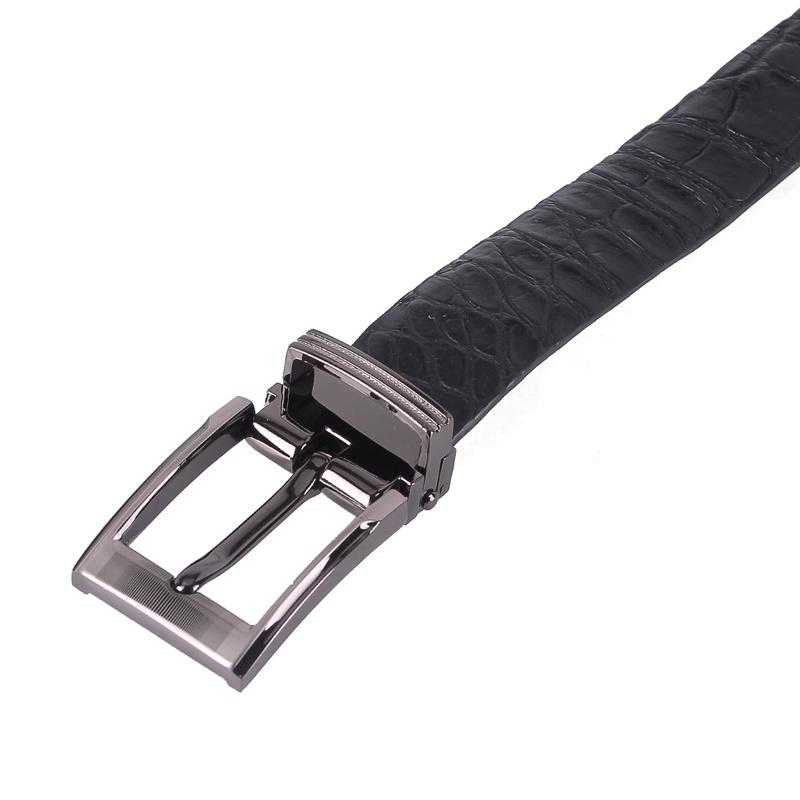 Dây thắt lưng nữ da cá sấu nguyên con bụng 2,5P màu đen, nâu đỏ, vàng, nâu đất HT5214-15-16-17