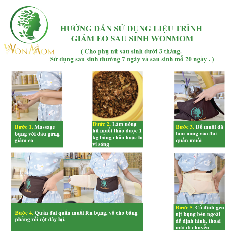 Bộ giảm eo sau sinh Wonmom