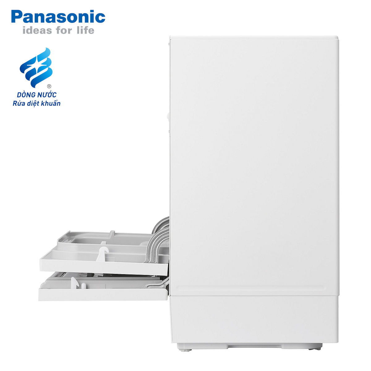 Máy rửa chén bát để bàn Nhật Bản Panasonic NP-TH1WEVN có chức năng sấy khô, bảo hành 12 tháng - Hàng chính hãng