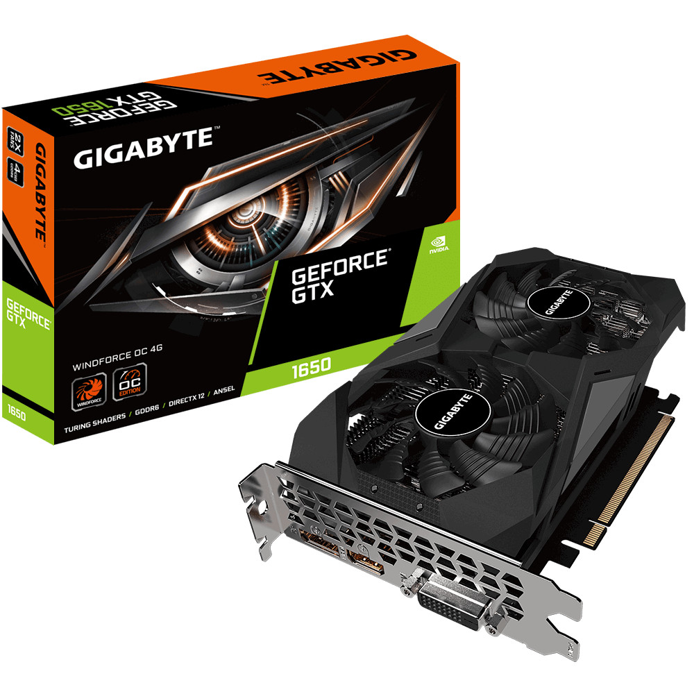 GIGABYTE GEFORCE GTX 1650 GDDR6 WINDFORCE OC 4G (N1656WINDFORCE OC 4G) - Hàng Chính Hãng