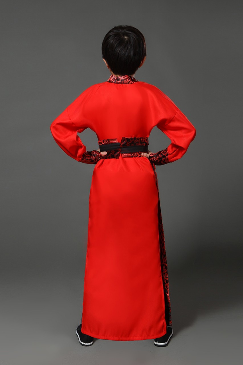 Trang Phục Cổ Trang Trung Quốc Trang Phục Đại Hiệp Hán Phục Cổ Trang Cho Bé Trai - Màu đỏ