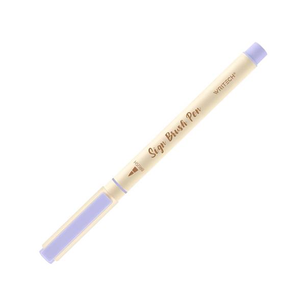 Bút Lông Brush Sign Pen 1 mm - Luyện Calligraphy - Thư Pháp - Writech W827 - Lavender